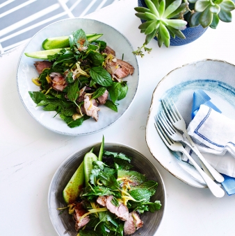 THAI GRILLED PORK SALAD WITH GREEN MANGO