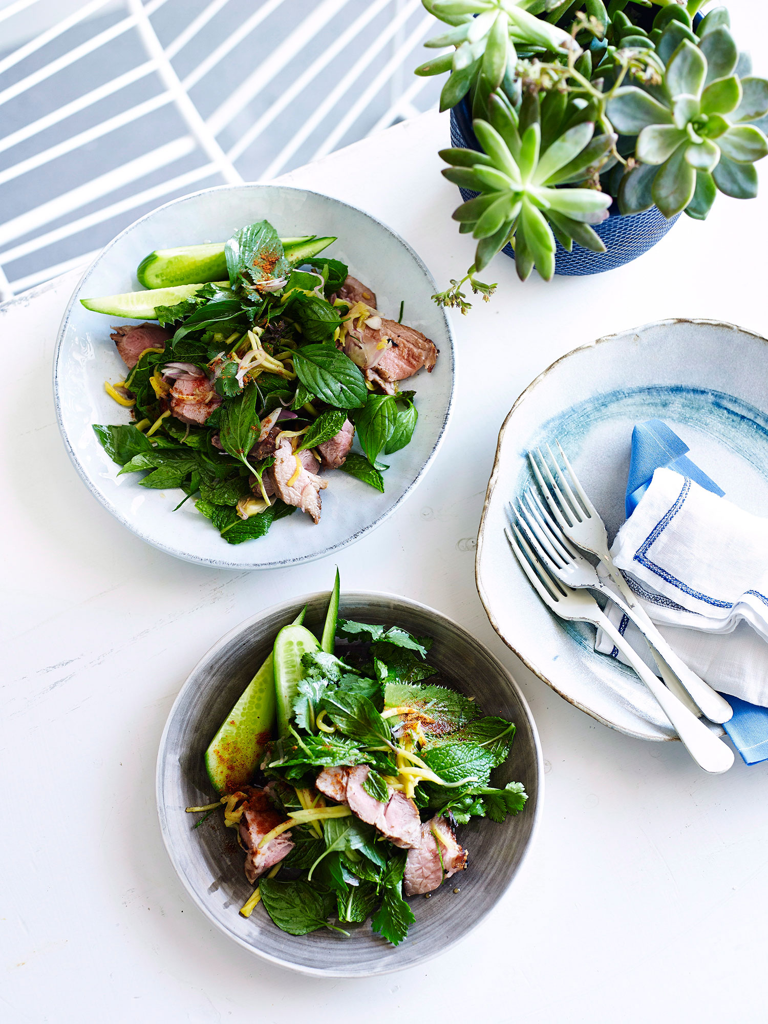 THAI GRILLED PORK SALAD WITH GREEN MANGO